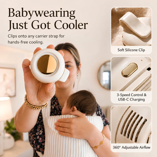 GarboGuard™ Baby Wearing Clip-On Fan